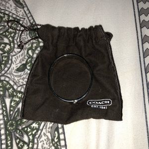 Coach black and white bracelet